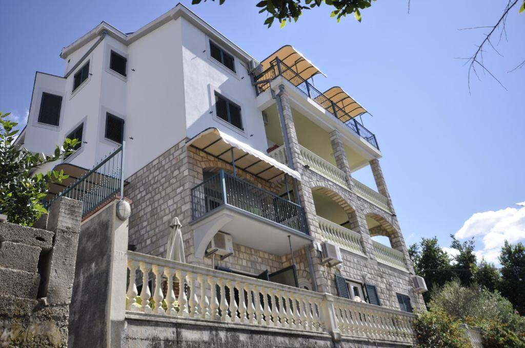 Garni Hotel Bokeška Noć building with balconies in Herceg Novi